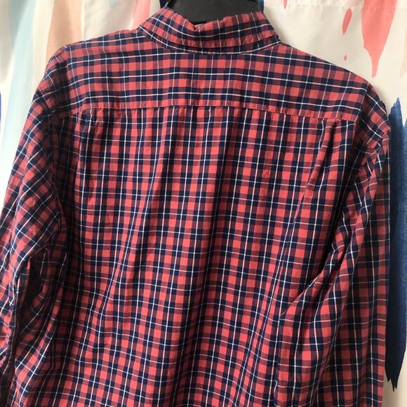J. Crew Men’s Classic Fit Flex Washed Plaid Long Sleeve Button Down Shirt Large - Picture 6 of 11